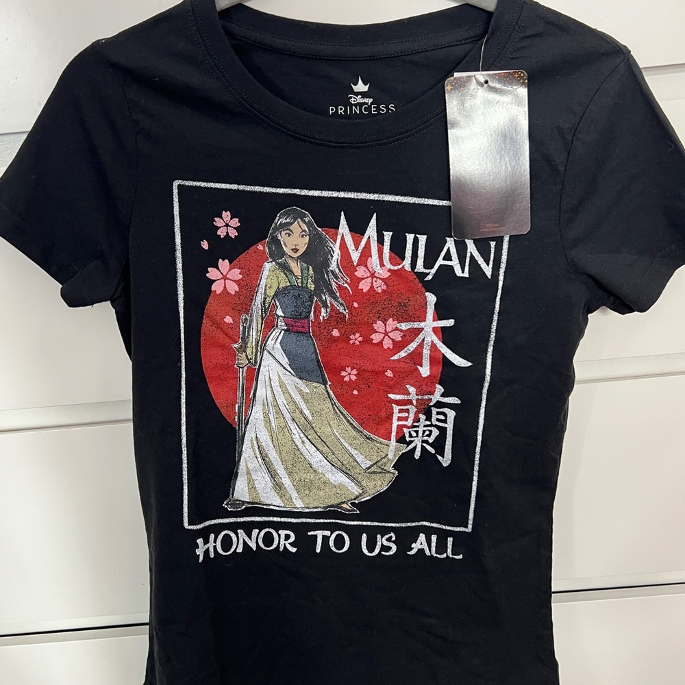 Disney Princess Mulan Black T-Shirt